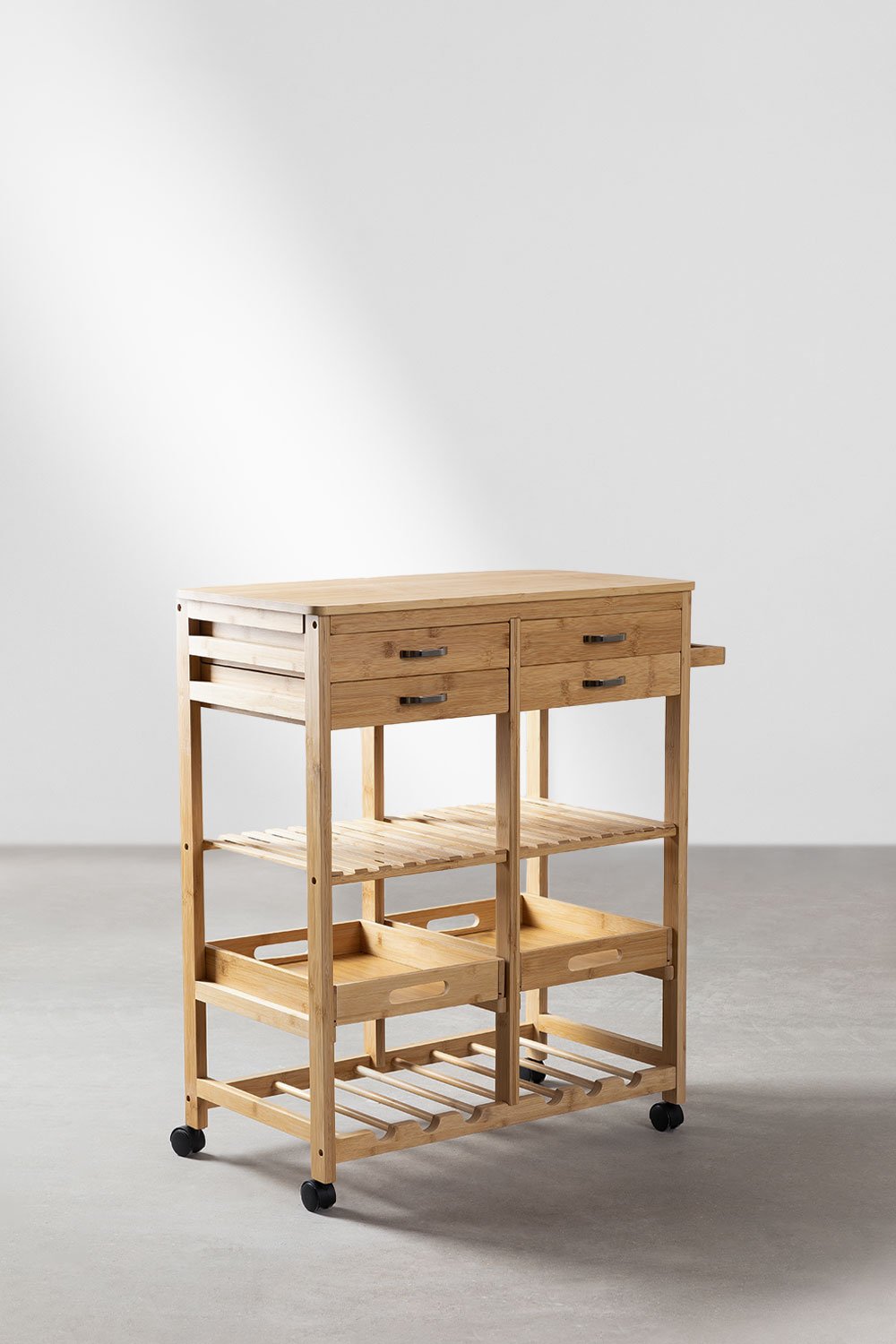 Carrello da cucina in bambù Sutton