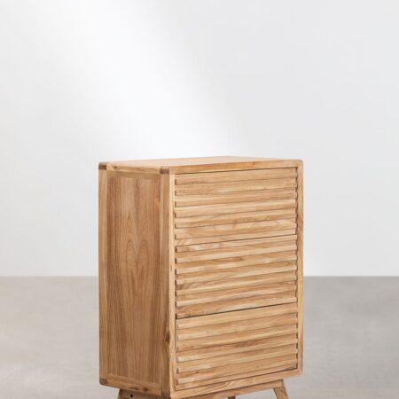 Cassettiera in legno Deleyna