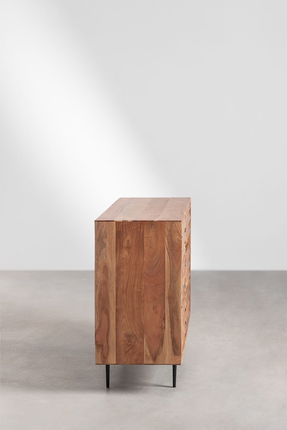 Cassettiera Petter in legno di acacia