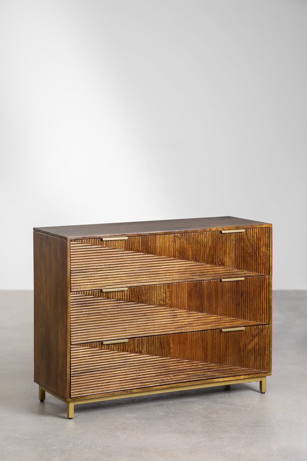 Cassettiera in legno di mango Baty