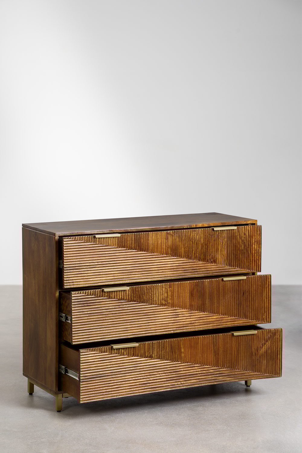 Cassettiera in legno di mango Baty