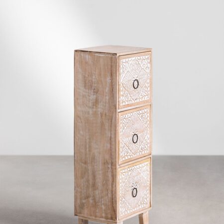 Cassettiera Baydan in legno di mango
