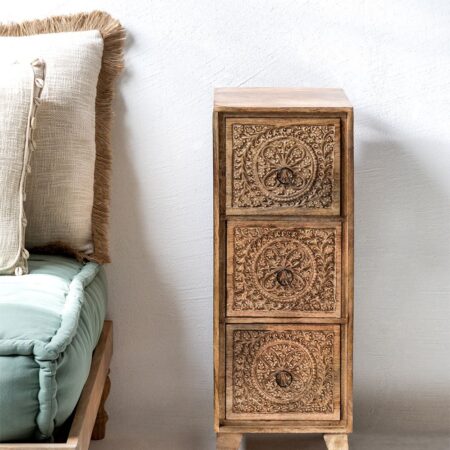 Cassettiera in legno di mango Utara
