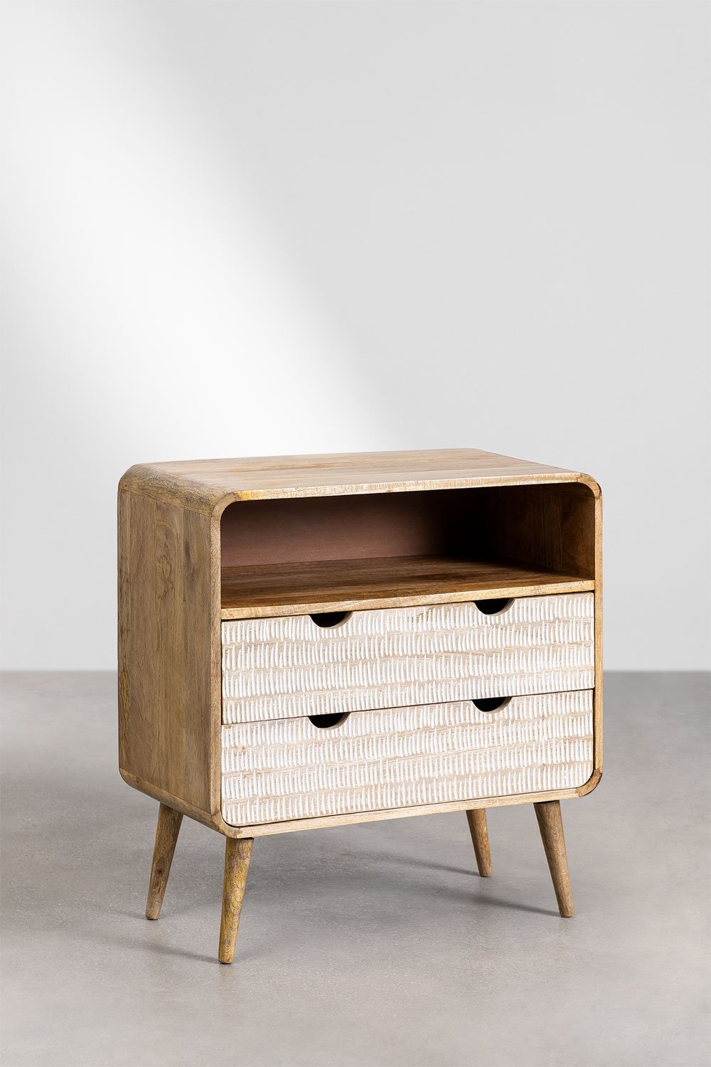 Cassettiera Yulara in legno di mango