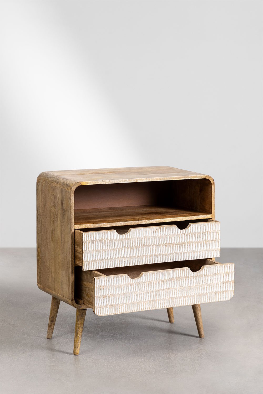 Cassettiera Yulara in legno di mango