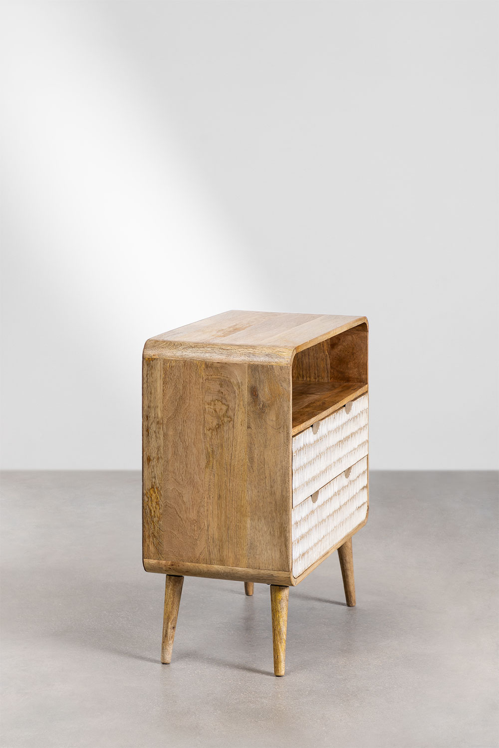 Cassettiera Yulara in legno di mango