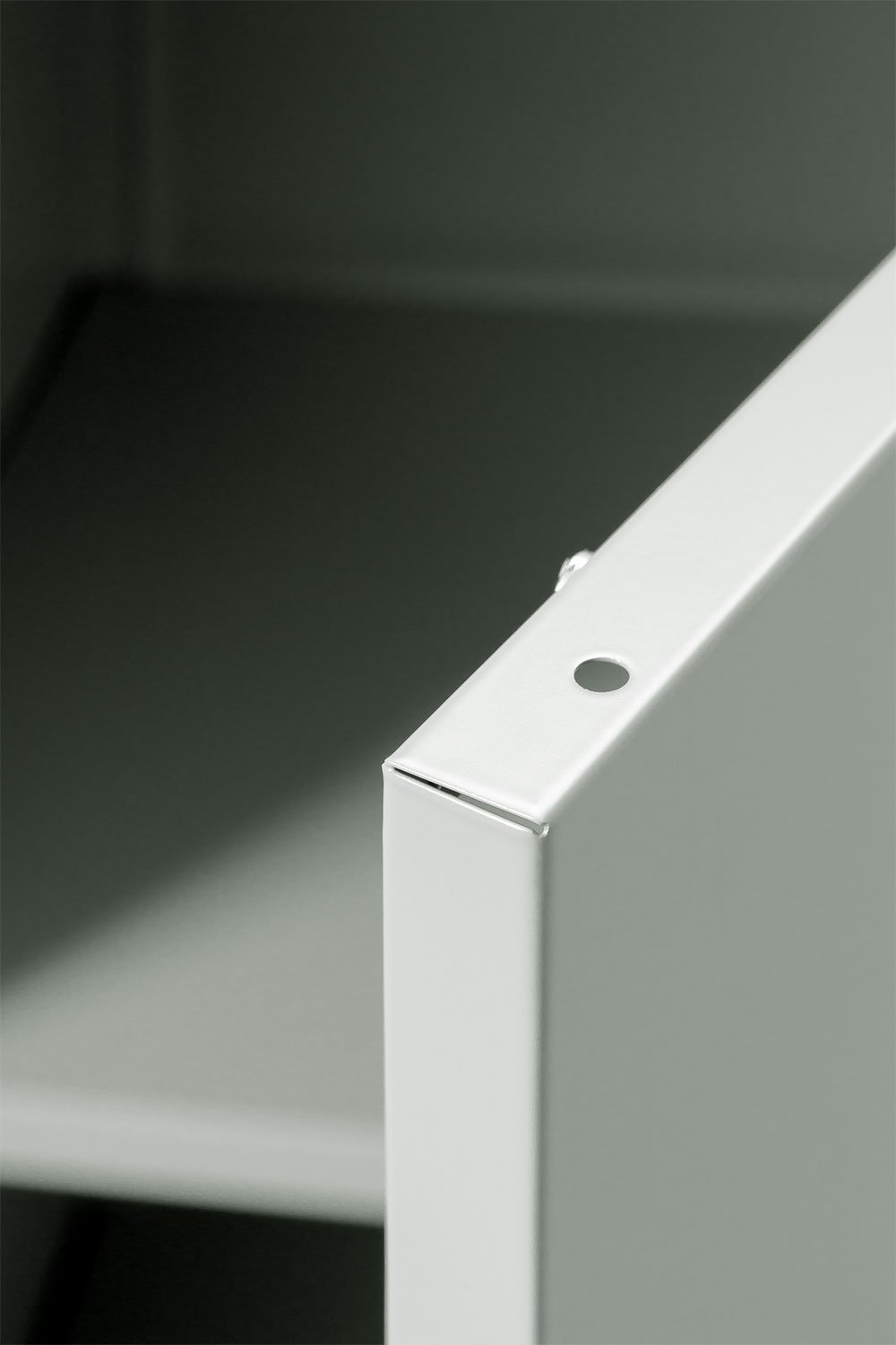 Credenza armadietto a 2 ante Pohpli in acciaio