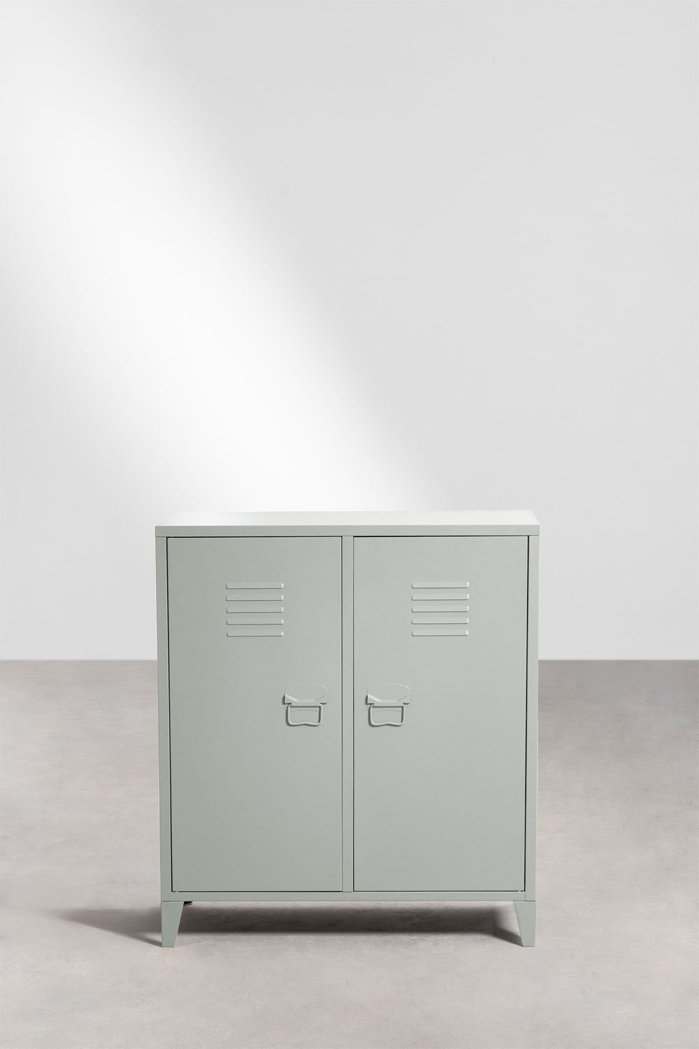 Credenza armadietto a 2 ante Pohpli in acciaio