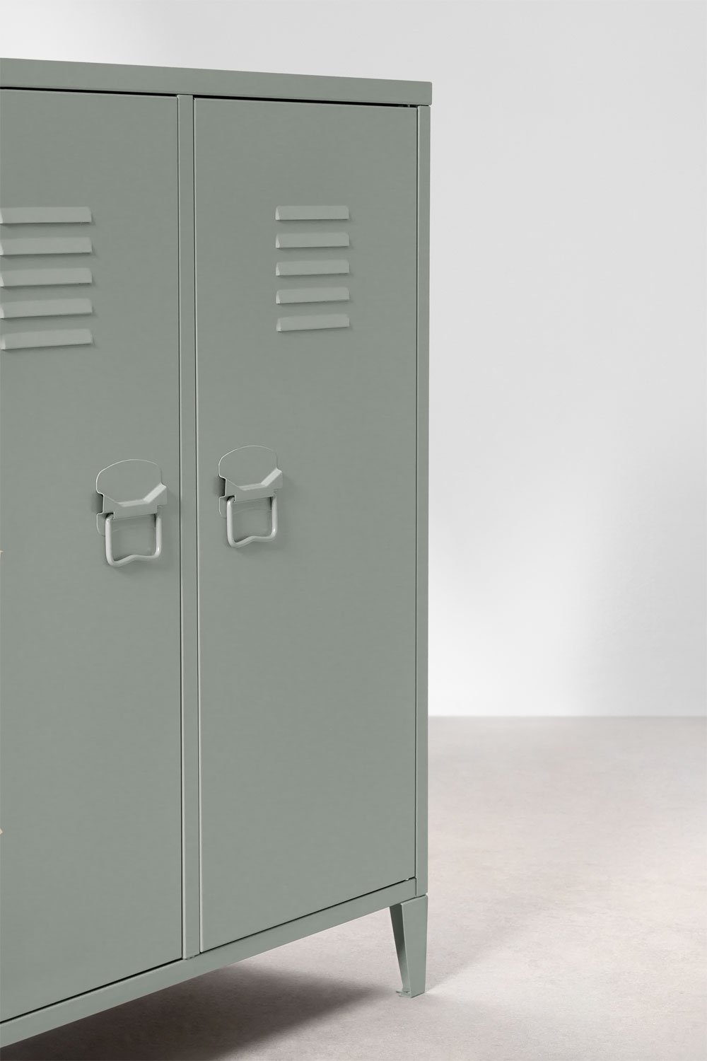Credenza armadietto a 2 ante Pohpli in acciaio