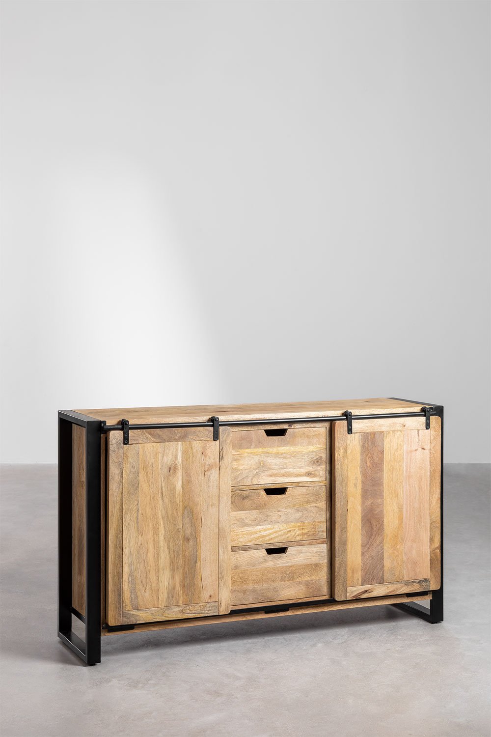 Cassettiera Kiefer in legno di mango