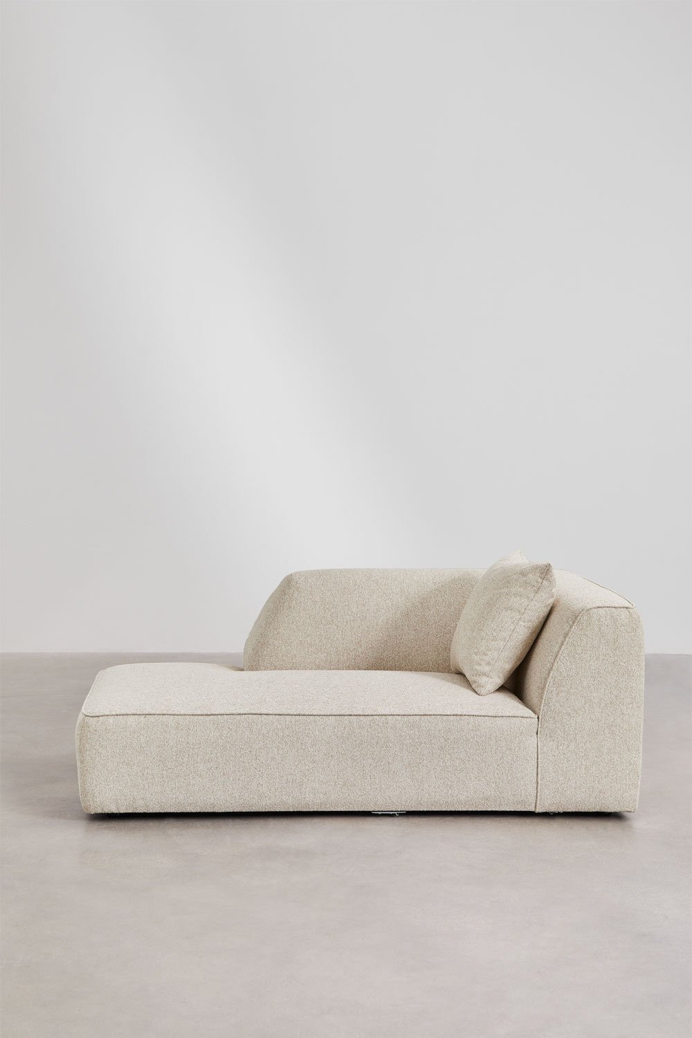 Chaise longue sinistra per divano modulare rivestito Cardea