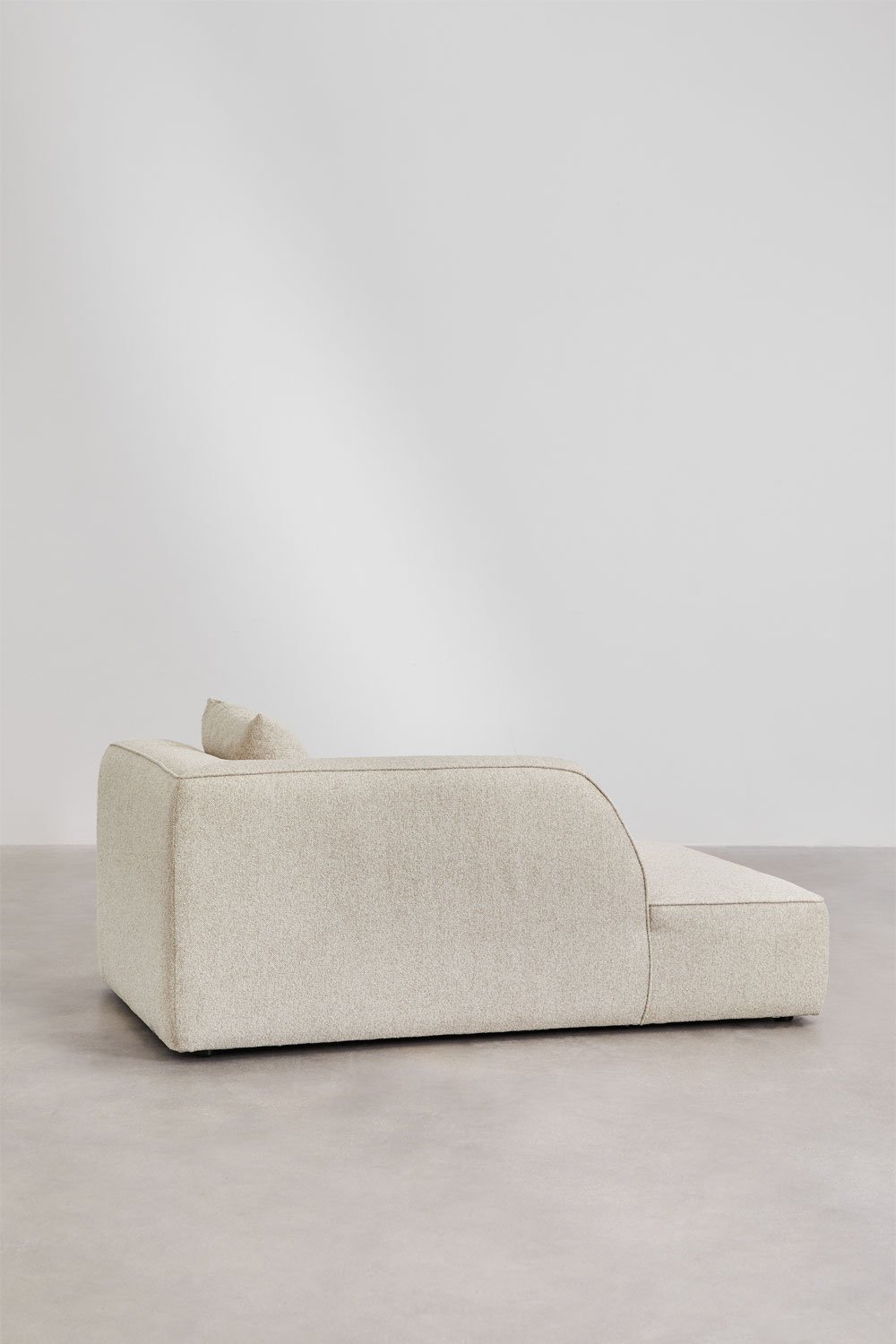 Chaise longue sinistra per divano modulare rivestito Cardea