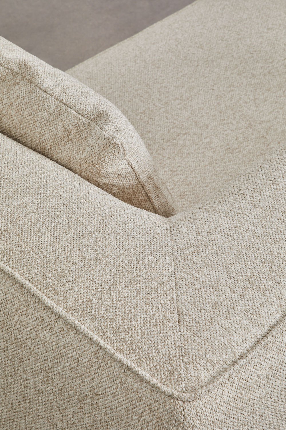 Chaise longue sinistra per divano modulare rivestito Cardea