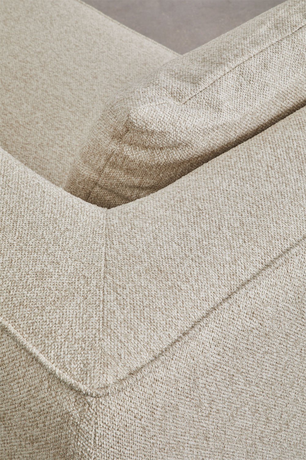 Chaise longue destra per divano modulare rivestito Cardea