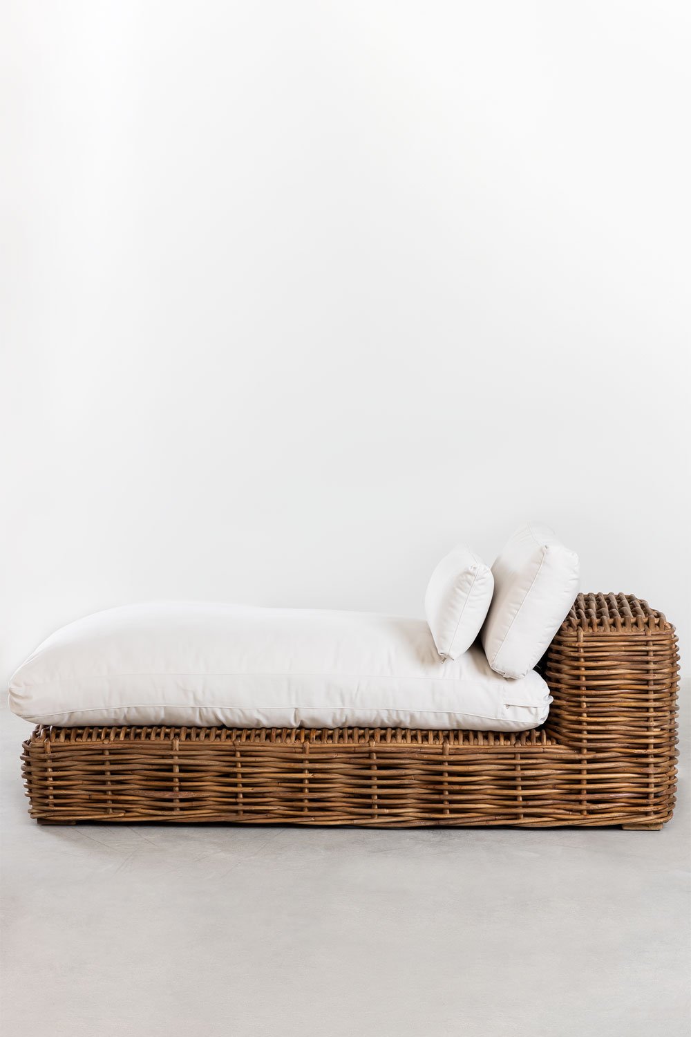 Poltrona chaise longue in rattan Milu