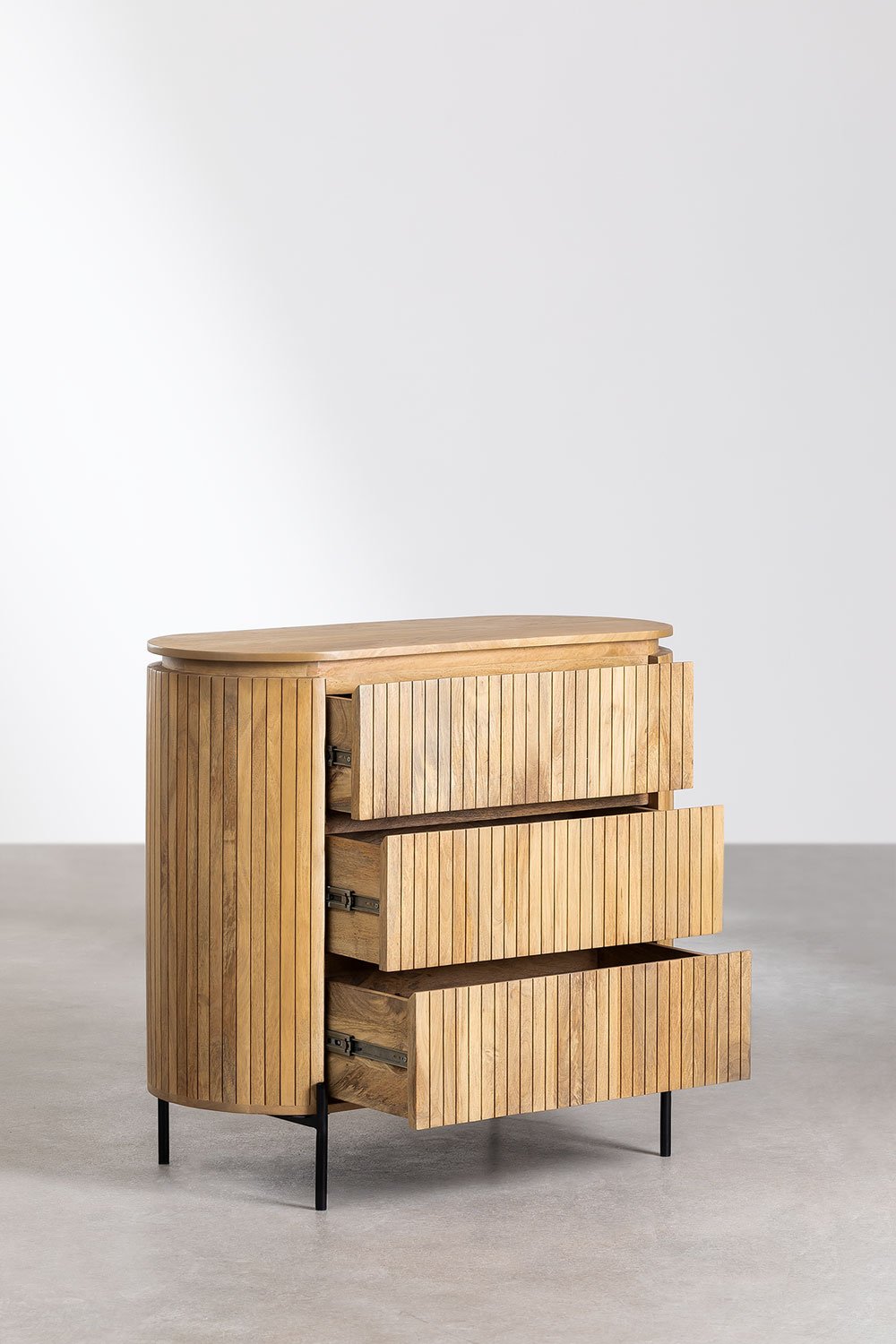 Cassettiera Analis in legno di mango