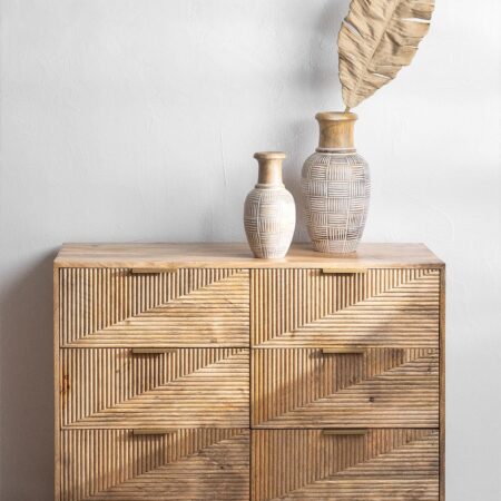 Cassettiera in legno di mango Baty Design