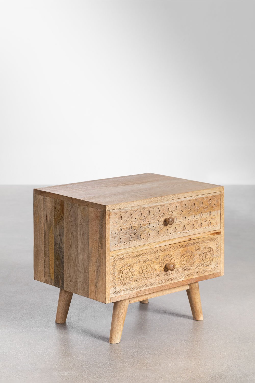 Comodino in legno di mango Atsana