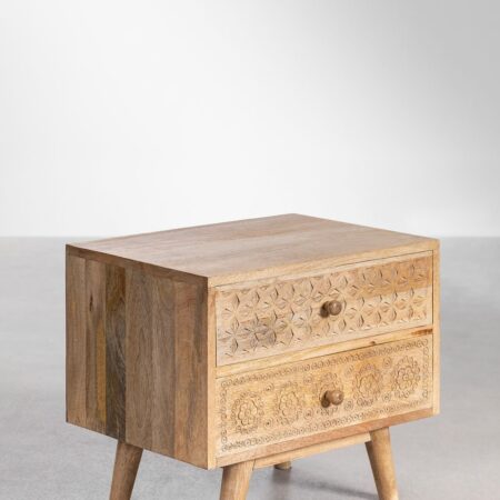Comodino in legno di mango Atsana