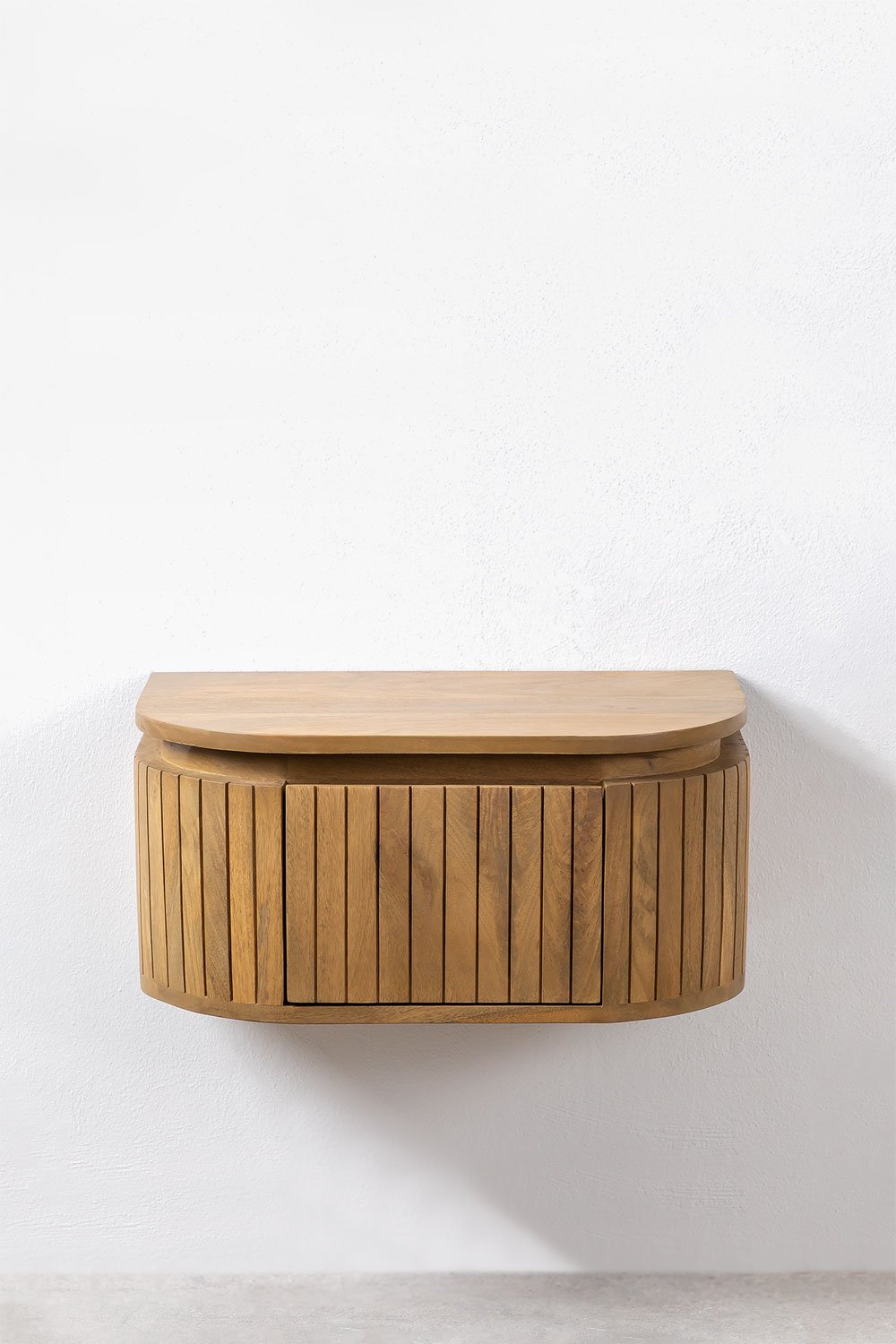 Comodino da parete in legno di mango Analis