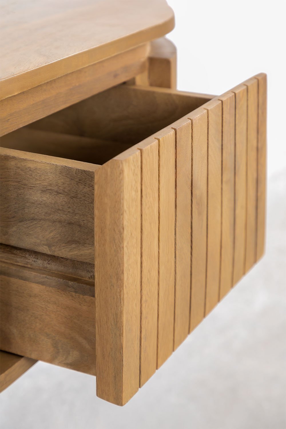 Comodino da parete in legno di mango Analis