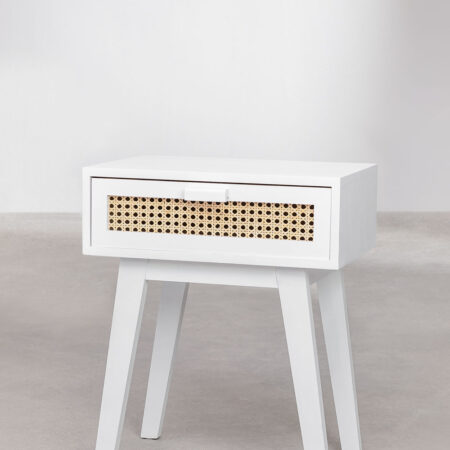 Comodino con cassetto in legno Ralik Colors Design