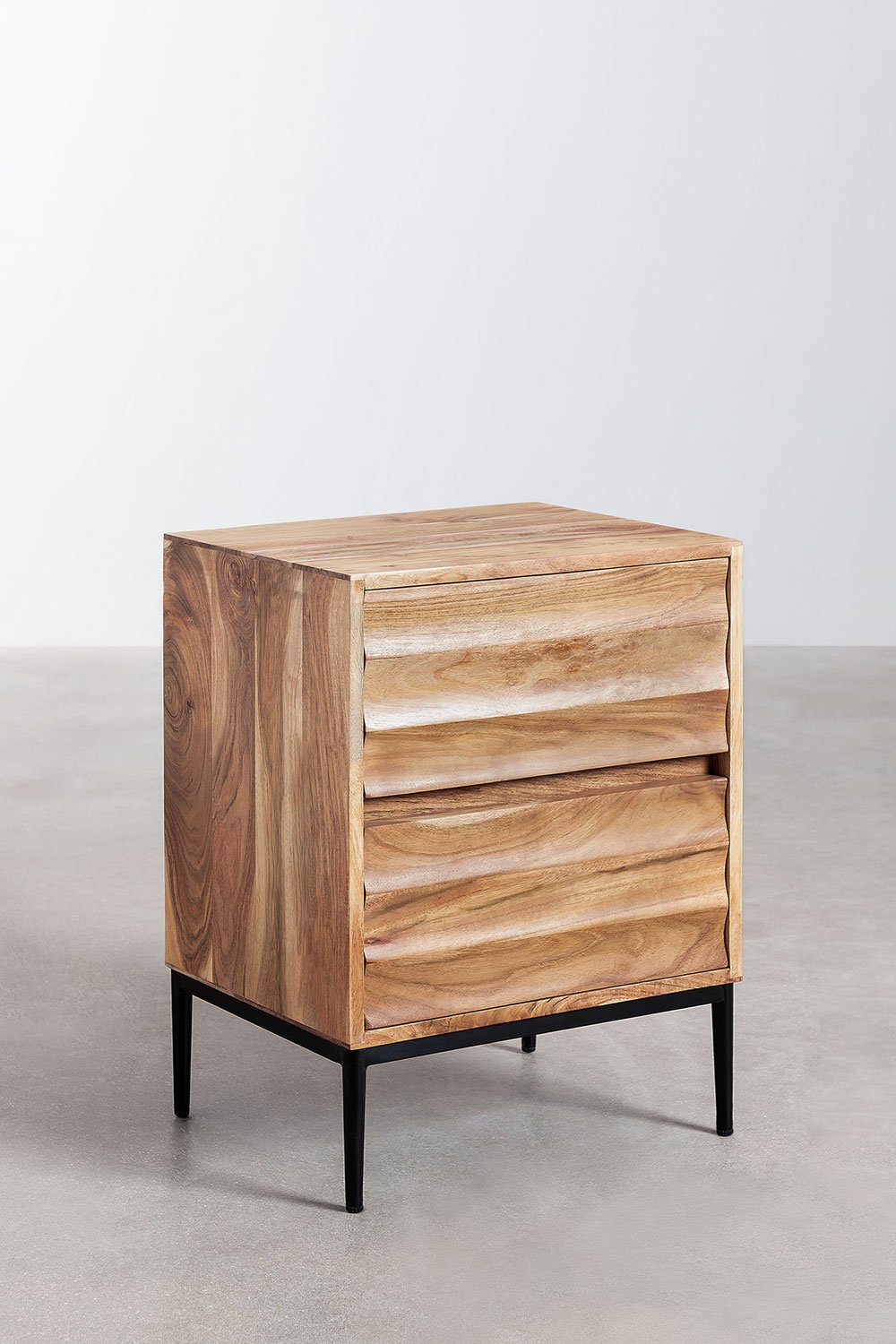 Comodino in Legno di Acacia Petter