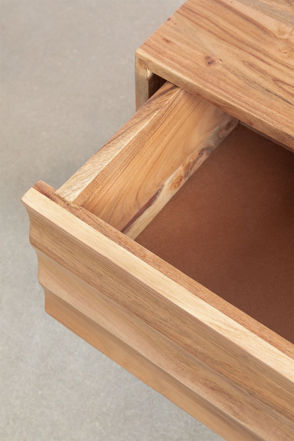 Comodino in Legno di Acacia Petter