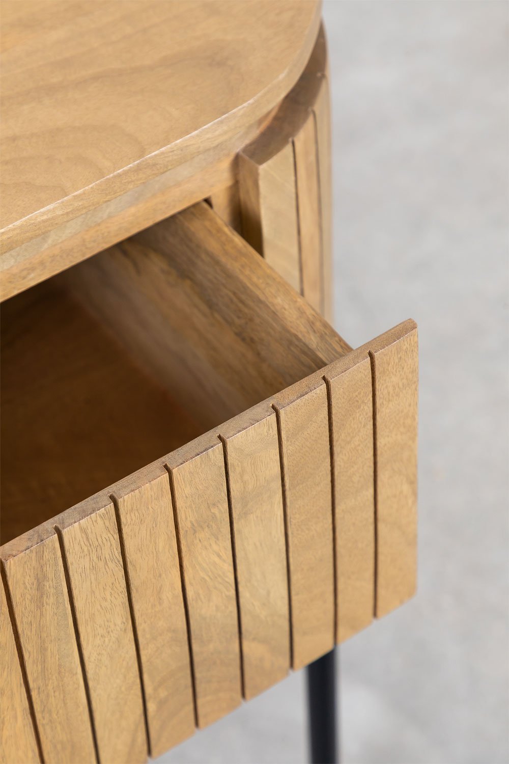 Comodino Analis in legno di mango