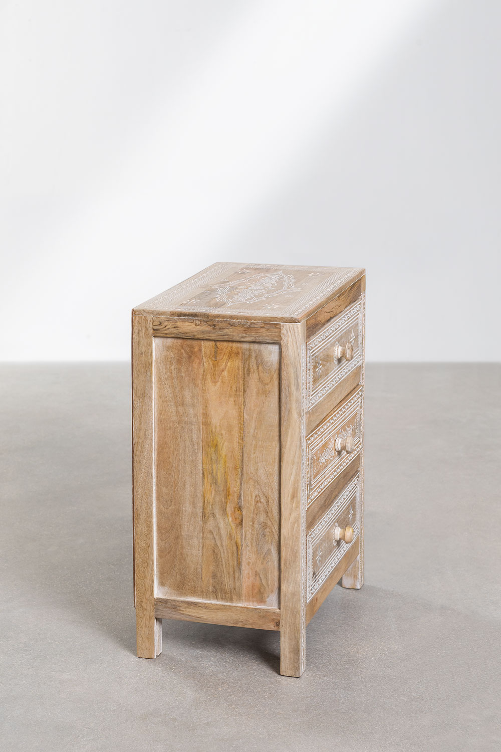 Comodino in legno di mango Bakam