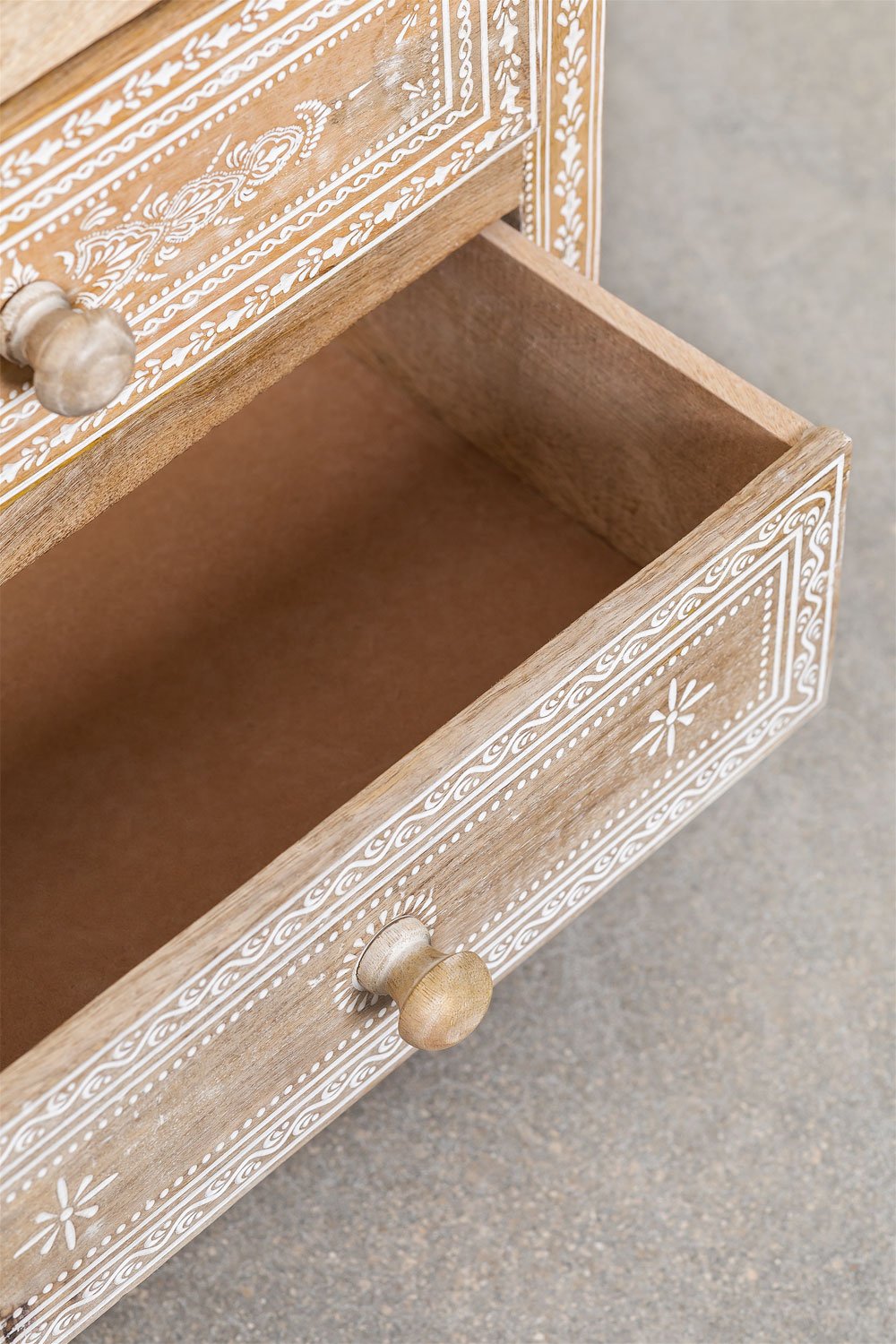 Comodino in legno di mango Bakam