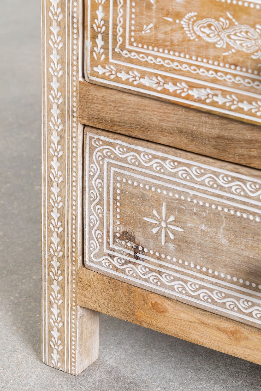Comodino in legno di mango Bakam