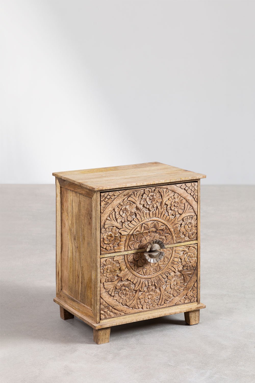 Comodino con cassetti in legno di mango Wiluna