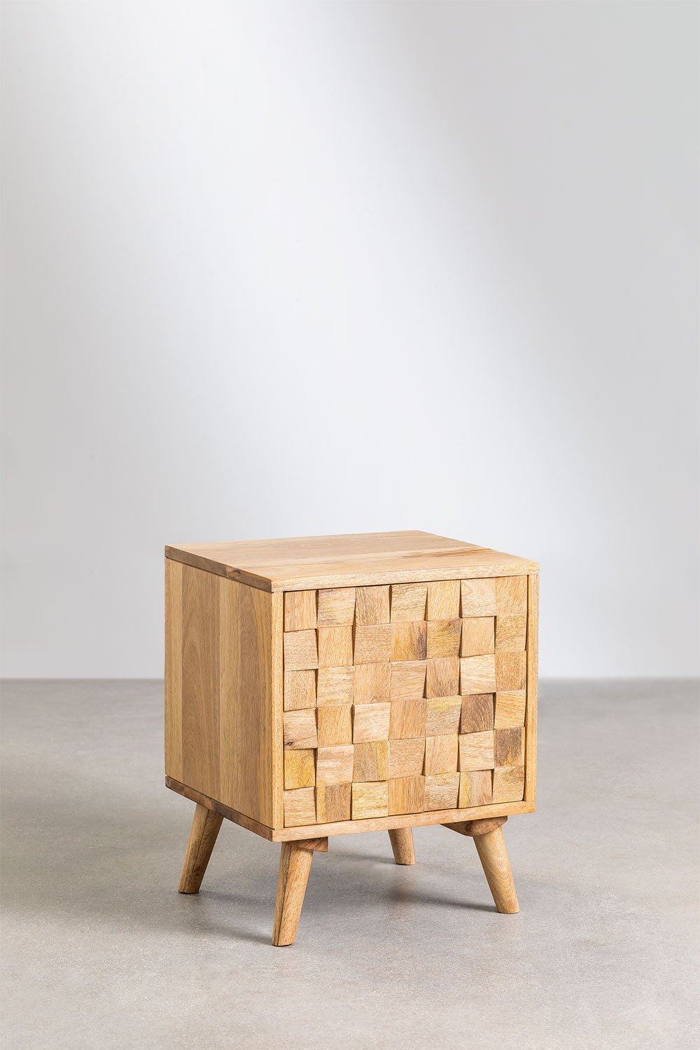 Comodino Jaralson in legno di mango