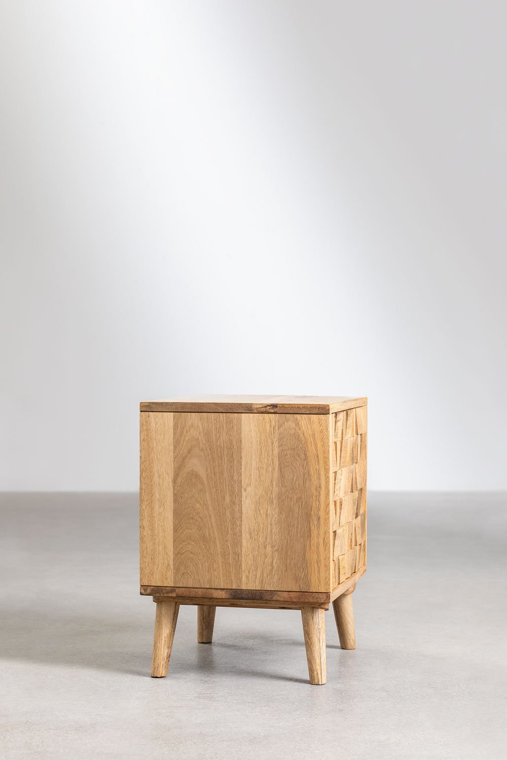 Comodino Jaralson in legno di mango