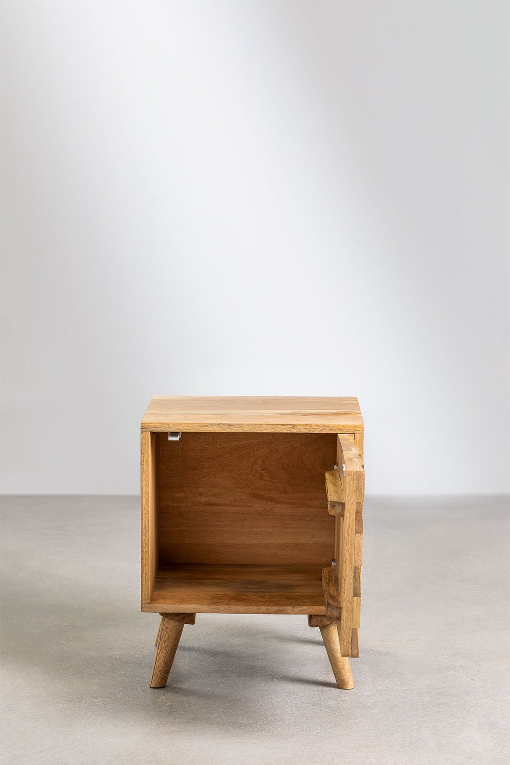Comodino Jaralson in legno di mango