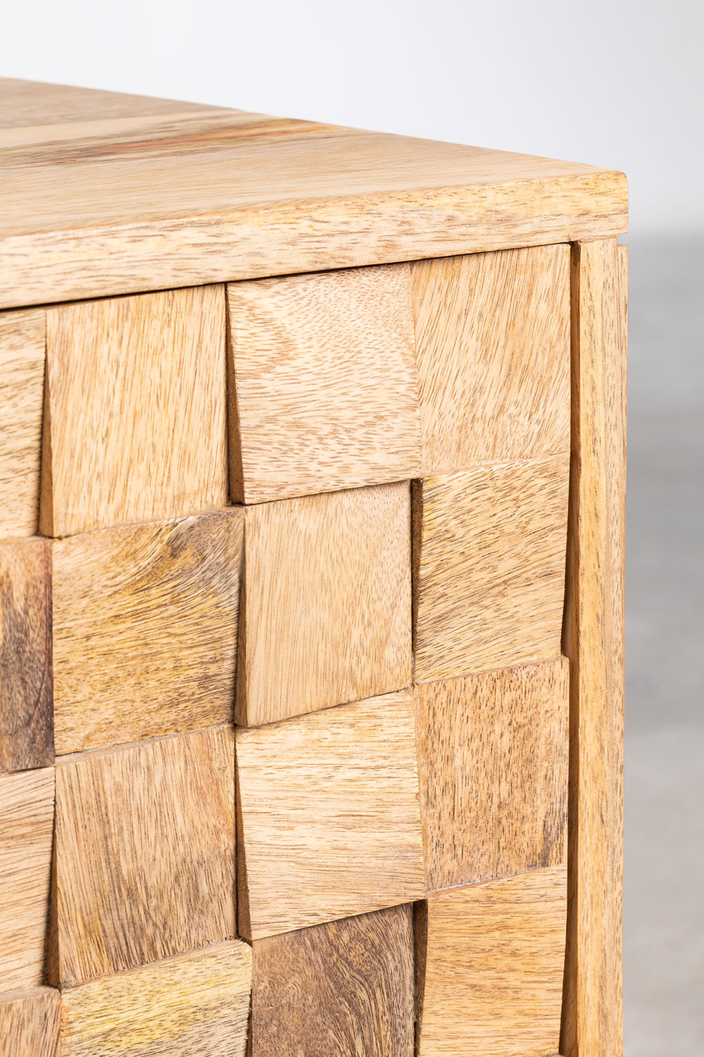 Comodino Jaralson in legno di mango