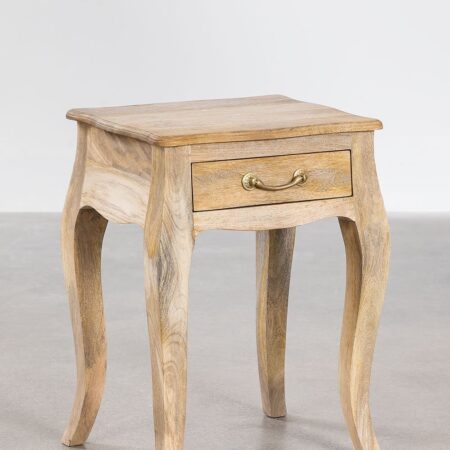 Comodino Micaela in legno di mango
