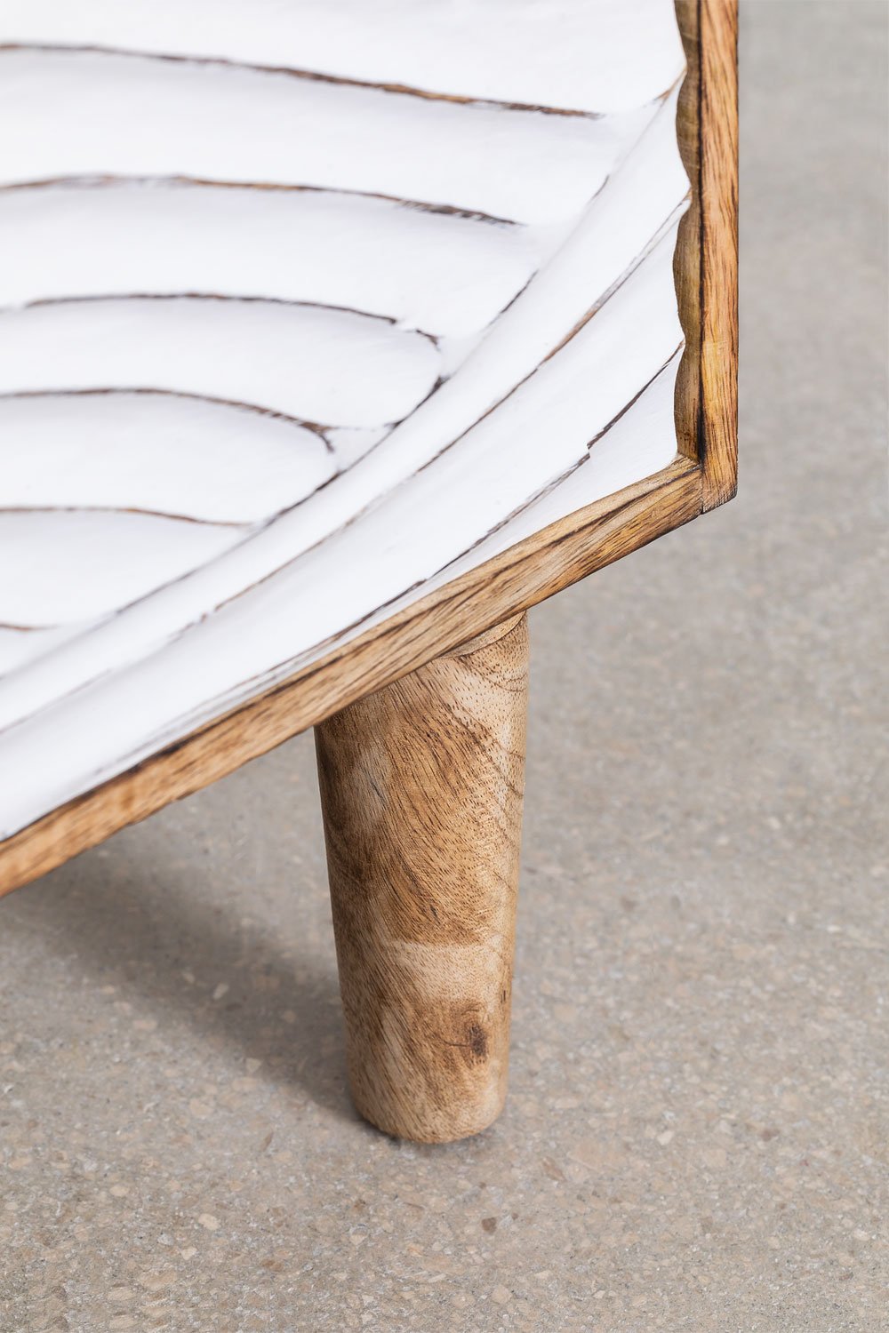 Comodino Myanna in legno di mango