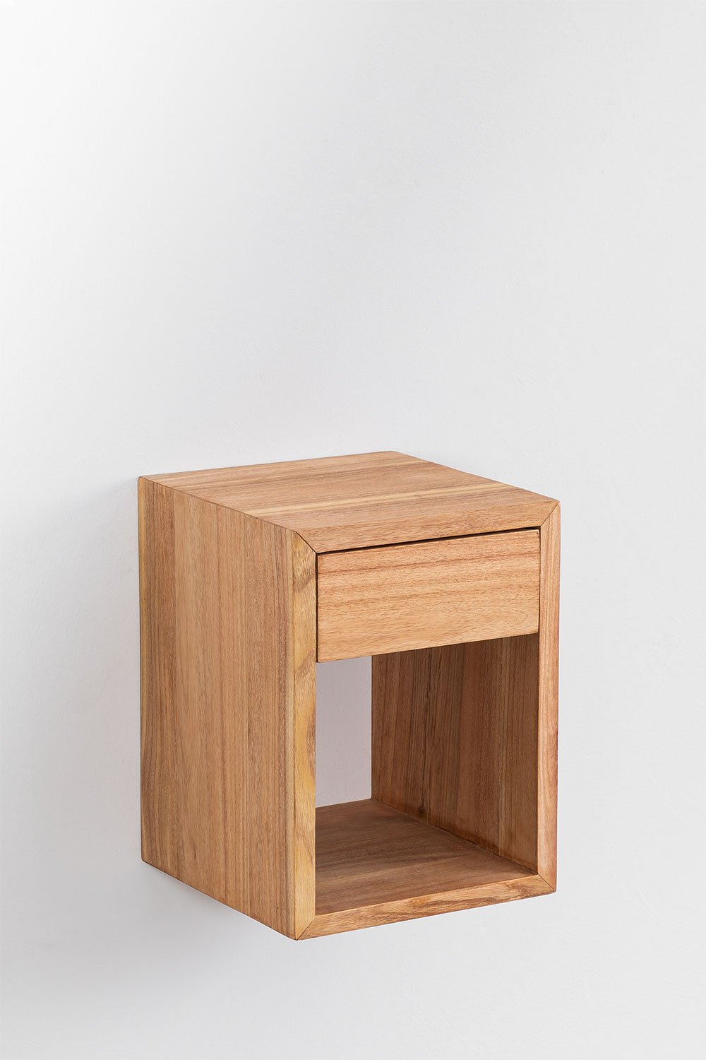 Comodino sospeso in legno Gyda