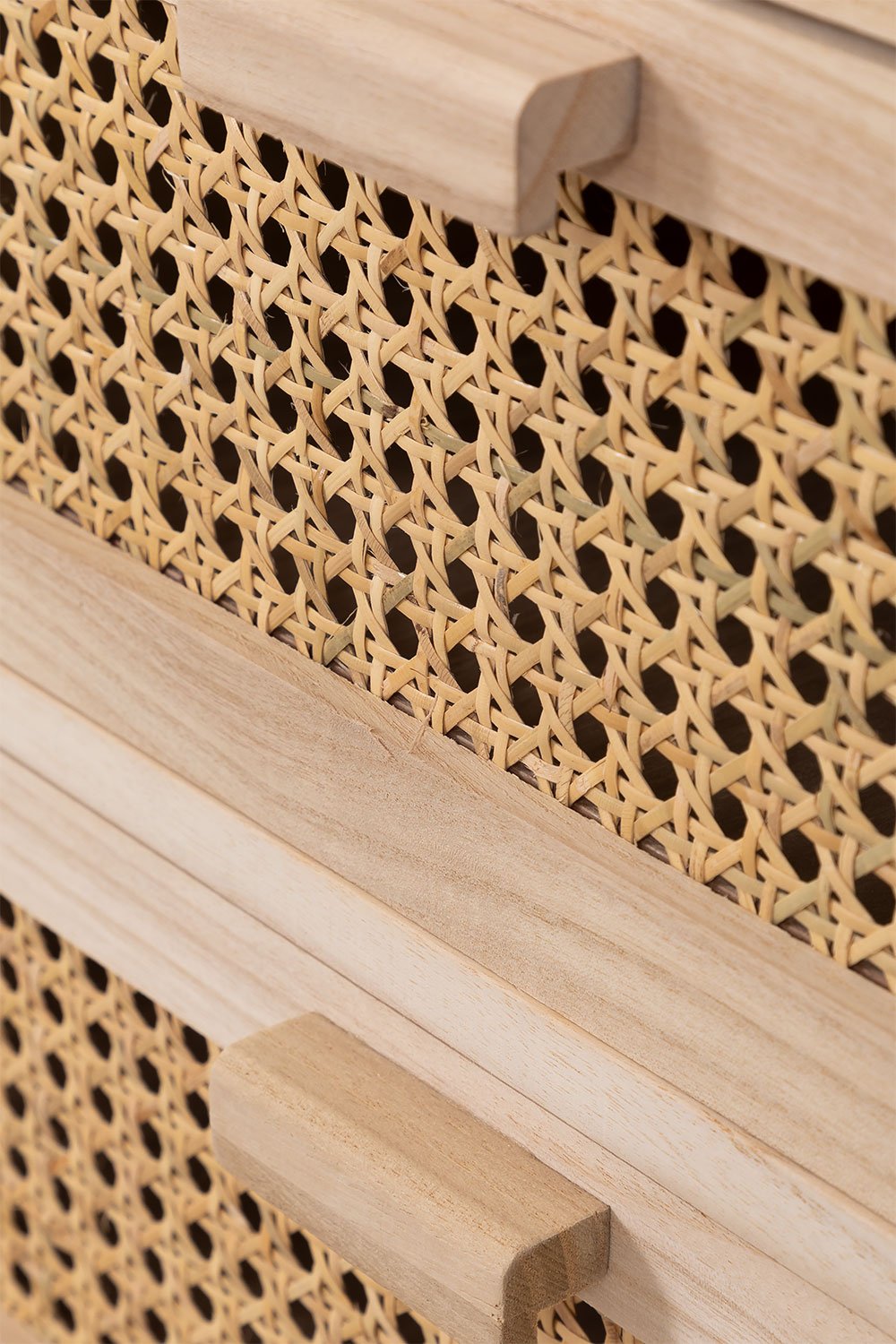 Comodino con contenitore in legno Ralik