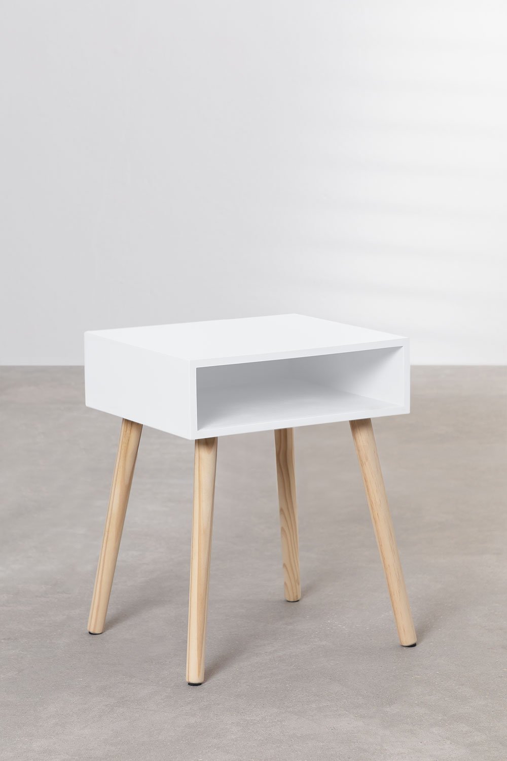 Comodino rettangolare 40x35 cm in legno Zente