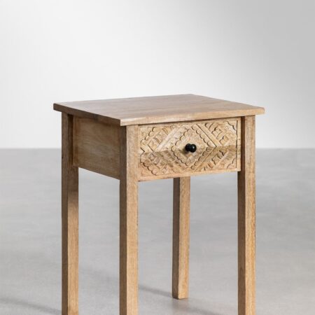 Comodino Maraja in legno di mango