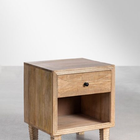 Comodino Marani in legno di mango
