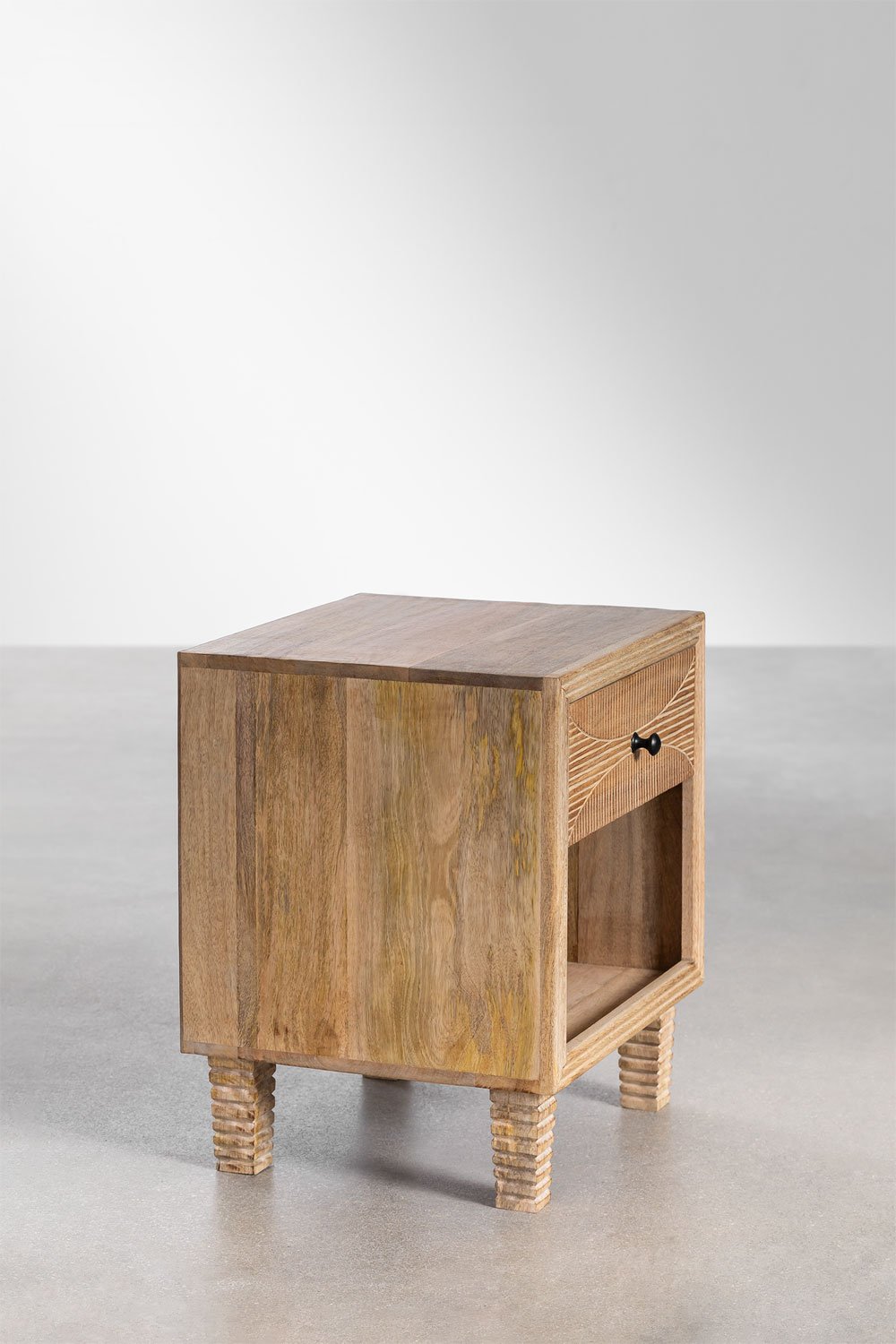 Comodino Marani in legno di mango