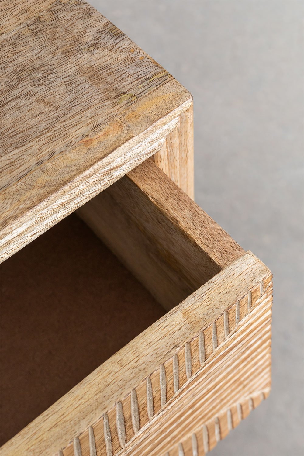Comodino Marani in legno di mango