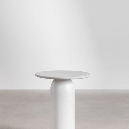 Comodino rotondo in cemento (Ø45 cm) Layana