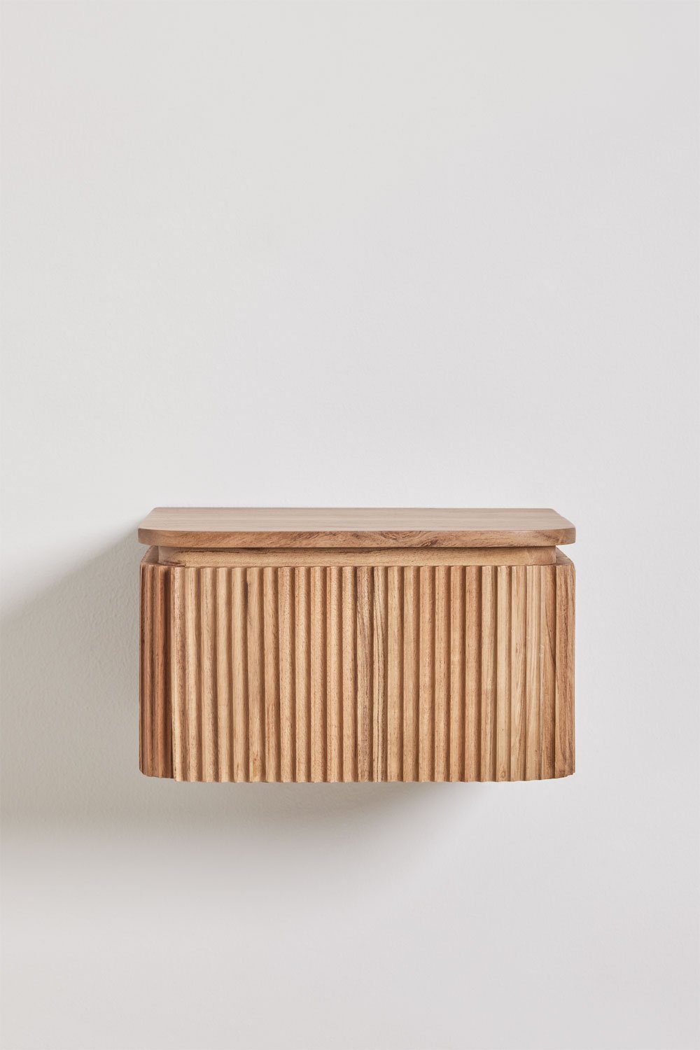 Comodino sospeso 35x30 cm in legno di acacia Biljandi