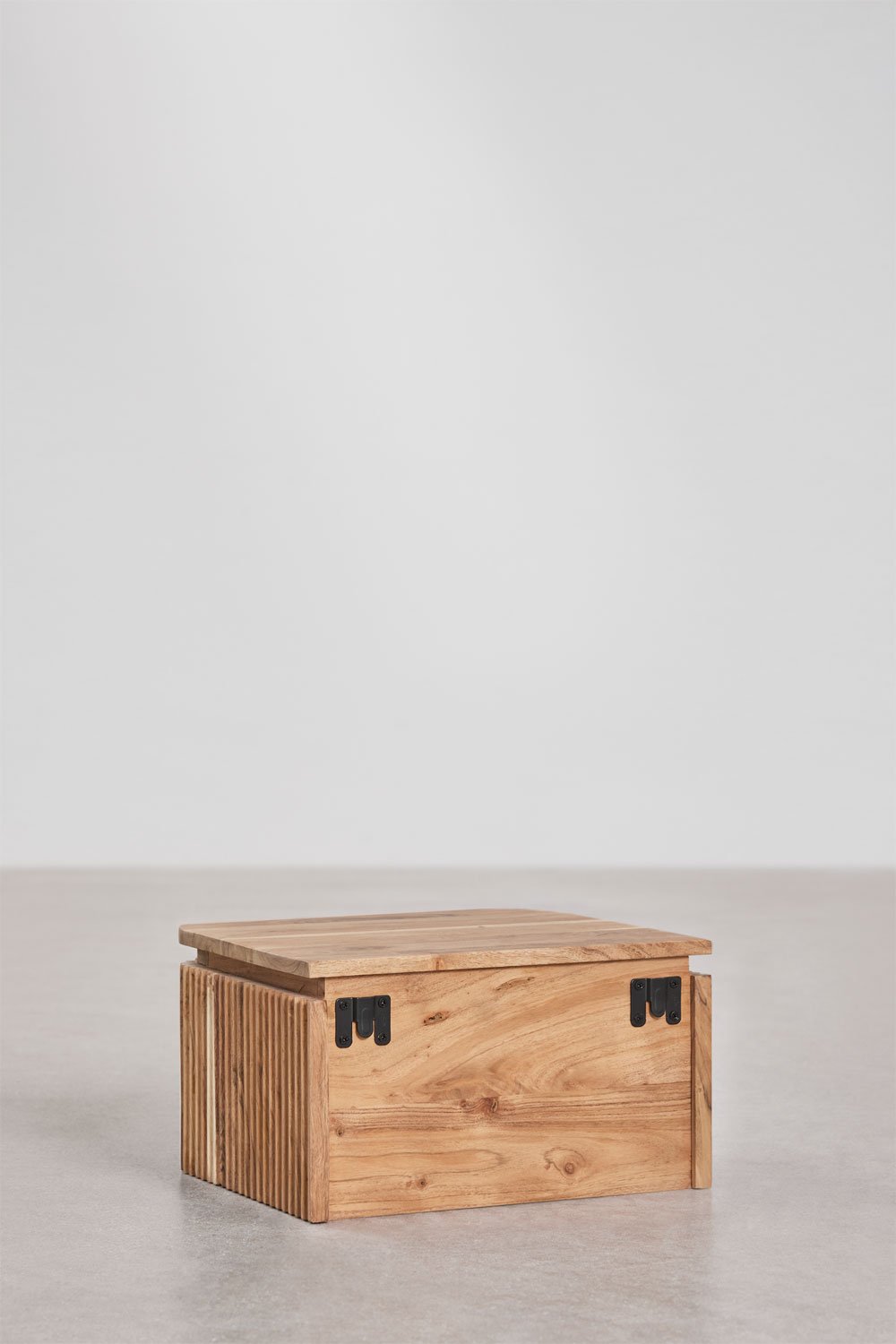 Comodino sospeso 35x30 cm in legno di acacia Biljandi