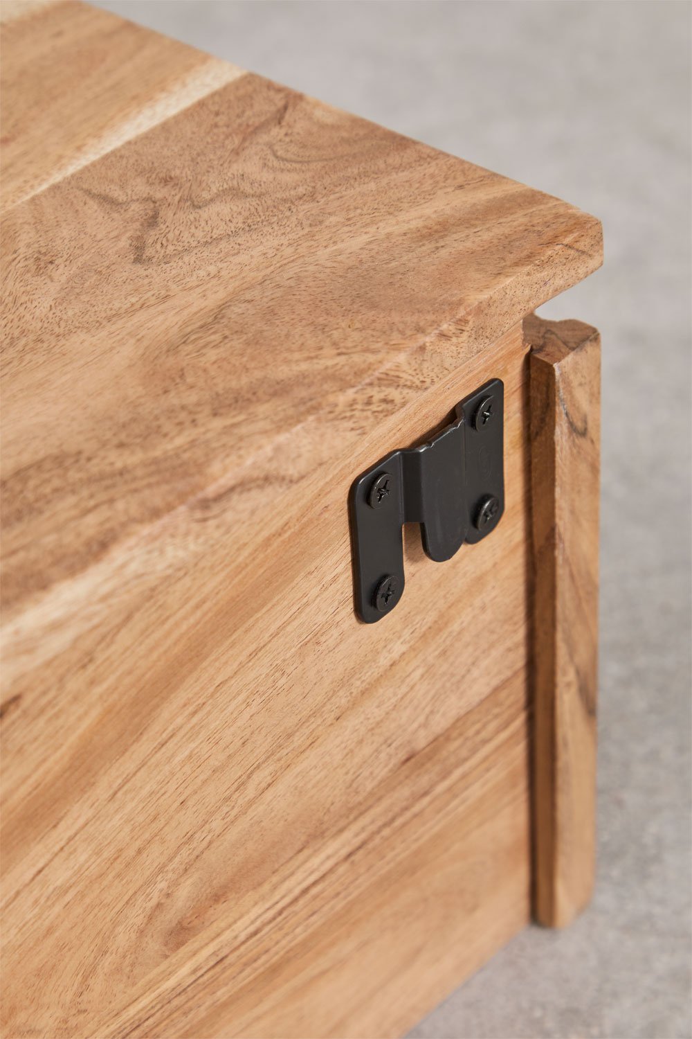 Comodino sospeso 35x30 cm in legno di acacia Biljandi